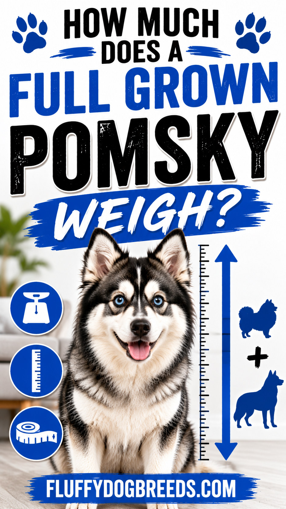 How Much Does a Full Grown Pomsky Weigh