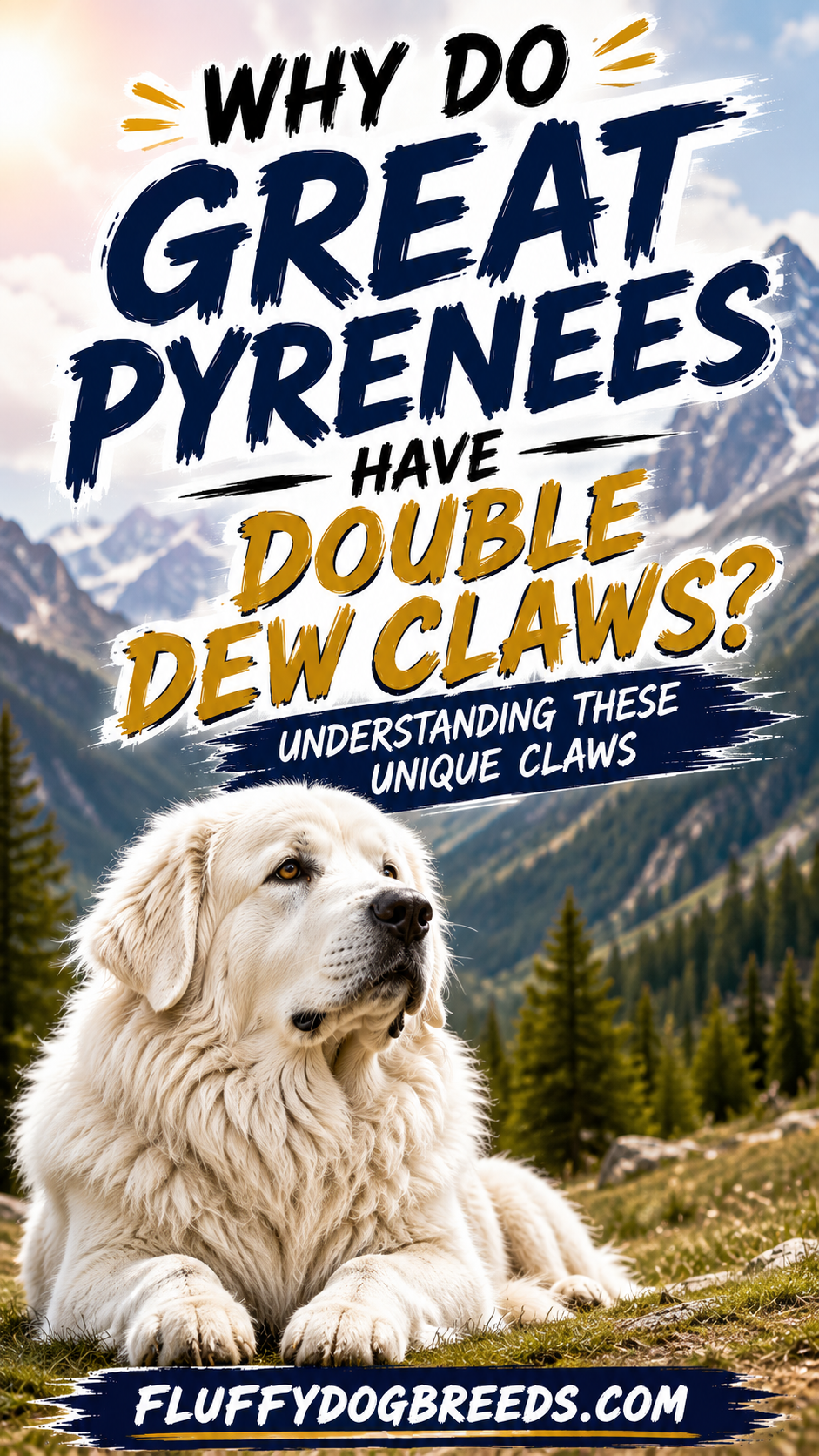 Why Do Great Pyrenees Have Double Dew Claws